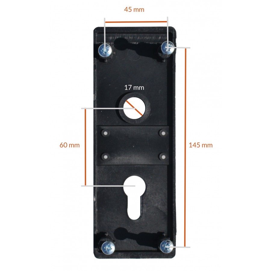 13x VGB-F50 - cache serrure - plaque de porte - Türschild