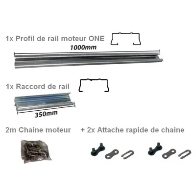 Kit extension pour Rail pour moteur ONE