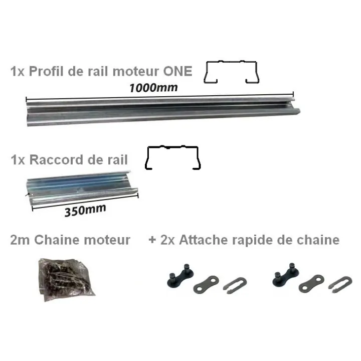 Kit extension pour Rail pour moteur ONE