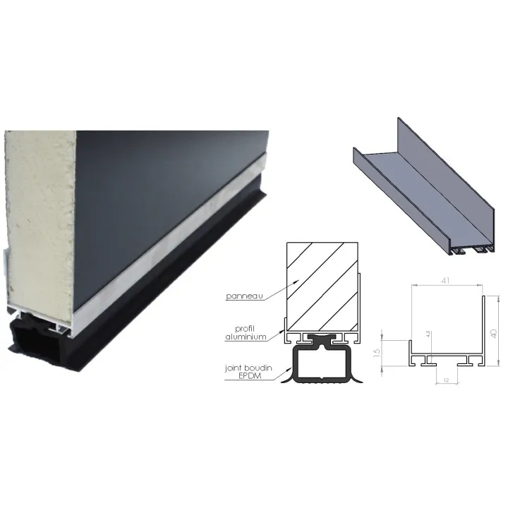 Aluminium profile Support Seal Seal EPDM