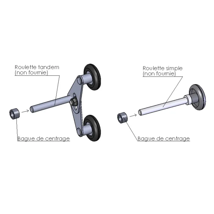 Bagues de centrage de 10mm (la paire)