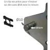 Clip pour bras de basculante (la paire)