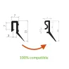 New frame seal model for sectional doors