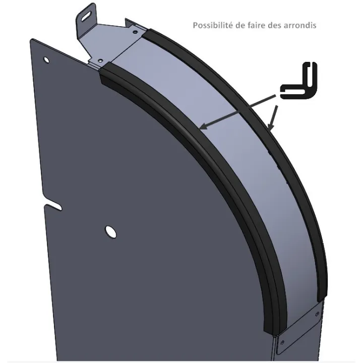 Joint d'angle (le m)