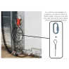 Câble diamètre 3mm avec boucle (la paire)