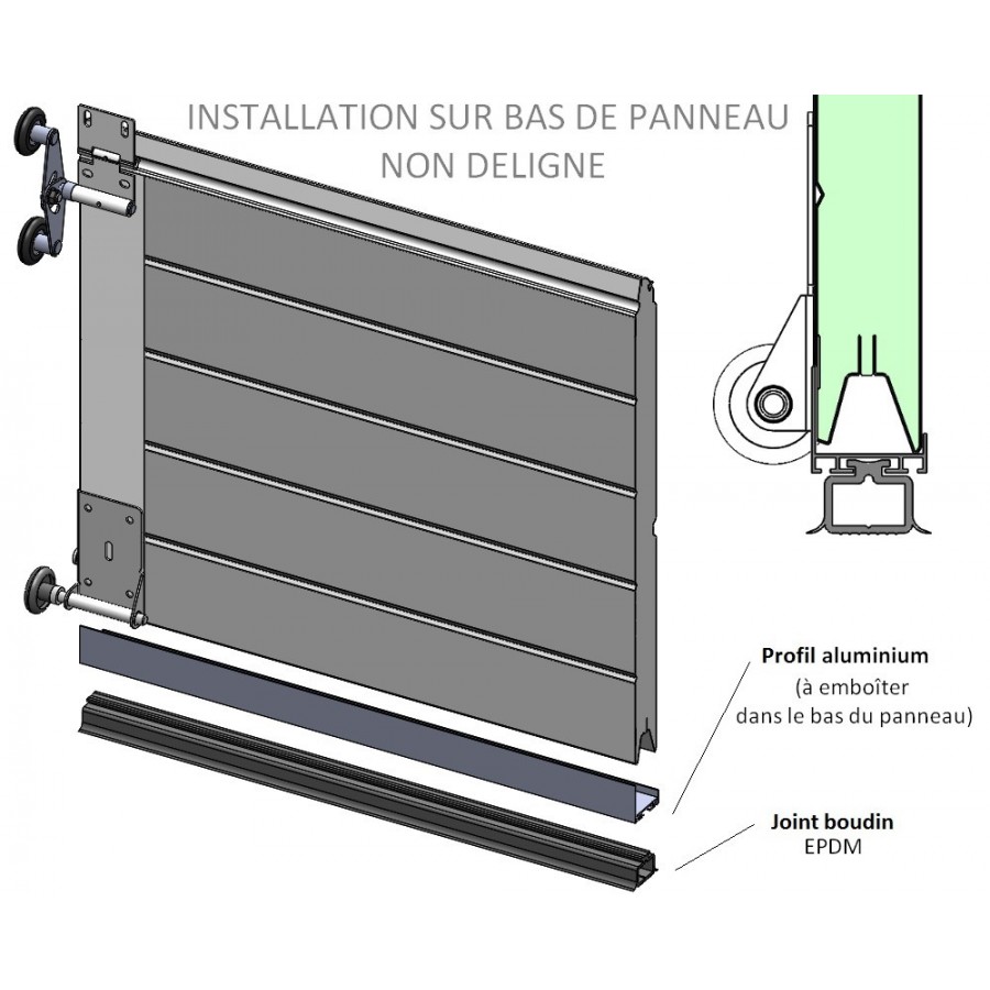 Joint pour bas de porte garage