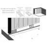 Hinge for sectional sliding garage door