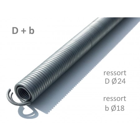 Ressorts doublé porte de garage sectionnelle