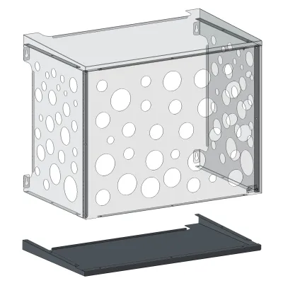 Capot inférieur - Cache clim - Gris RAL 7016