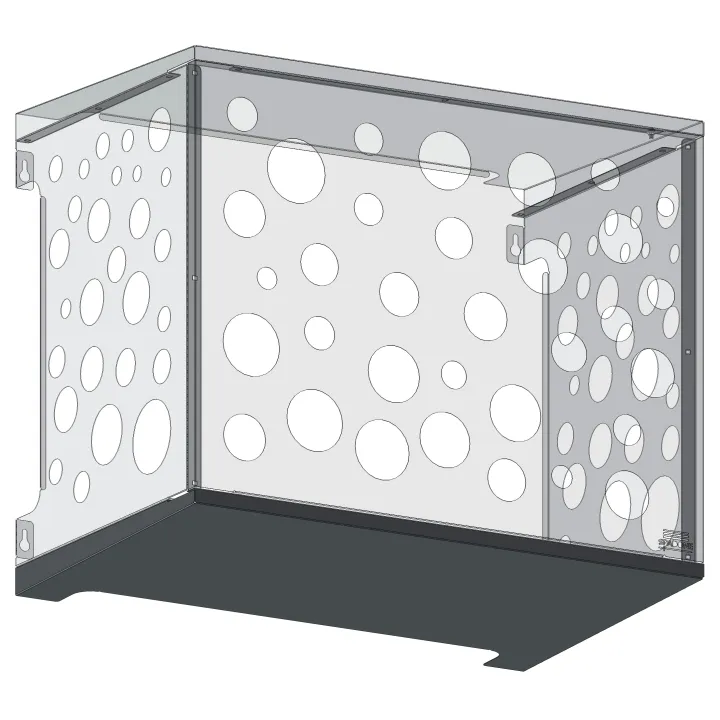 Capot inférieur - Cache clim - Gris RAL 7016