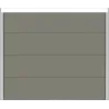 Porte sectionnelle Velocia - Sans rainure / Lisse Polygrain - Gris Quartz RAL 7039 - Motorisée