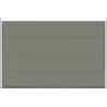 Porte de garage sectionnelle lisse Gris Quartz RAL 7039 largeur 3m