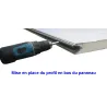 Steel profile Supporting the gasket