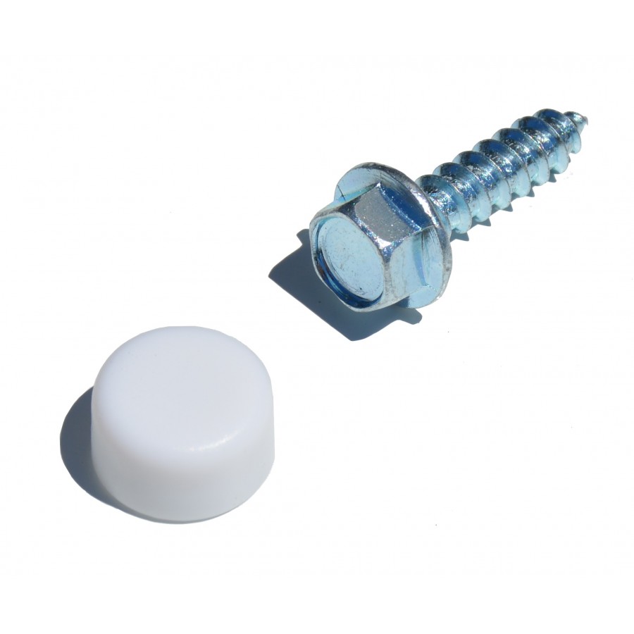Weiße Kappe für Kopfschraube H 10mm (Satz mit 25 Stück) - Axone-Spadone