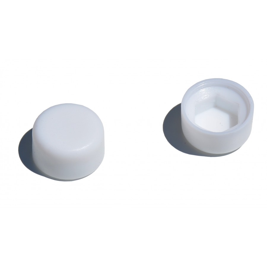 Capuchon blanc pour vis tête H 10mm (lot de 25) - Axone-Spadone