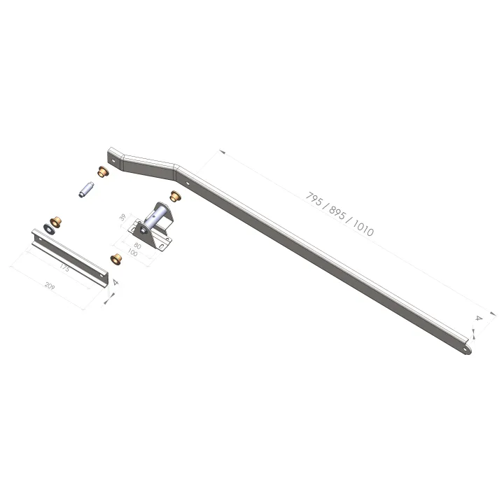 Bras reforcé de porte de garage basculante