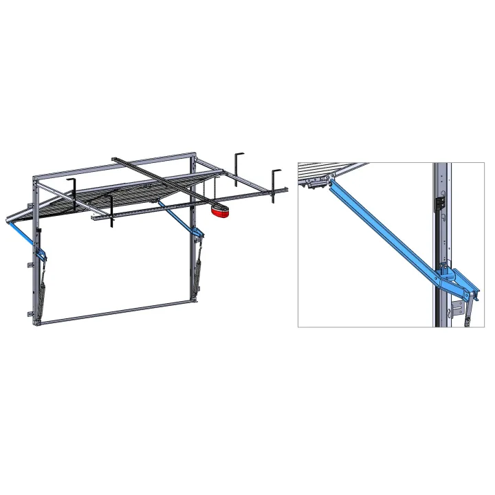 Bras renforcé de porte de garage basculante