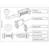 Additional wicket door lock kit