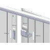 Square additional bolt with striker