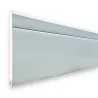 Velocia Sektionaltor - Hohe Feinrille / Glatt Polygrain - Grau 7035 - Motorisiert