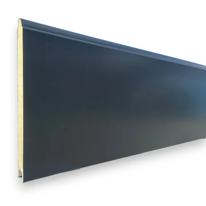 Velocia Sectional Door - Ungrooved / Smooth Polygrain - Anthracite Grey - Motorized
