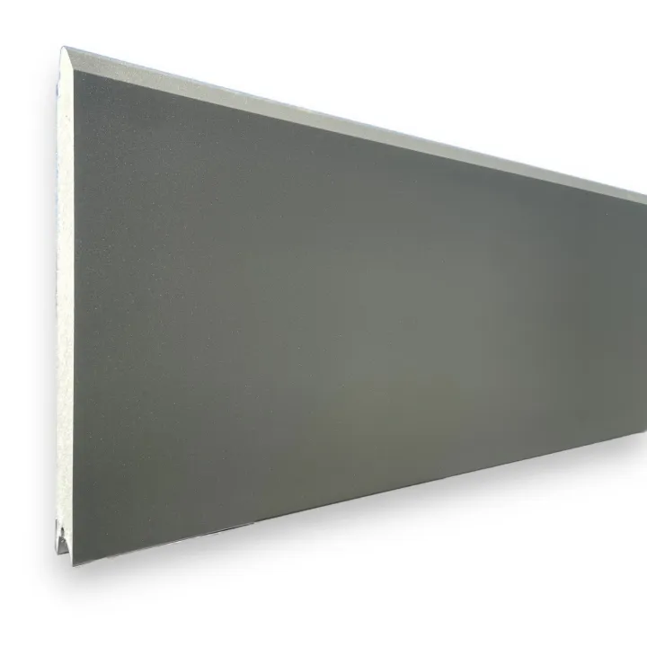 Panneaux ISO40 porte de garage gris quartz RAL7039 polygrain