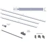Pêne de serrure porte de garage manuelle (la paire)