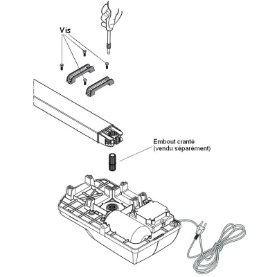 Cavaliers de fixation tête moteur PROBO 60R LIFE - PR60