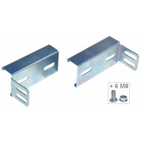 Sliding rail/spacer bar connections (pair)