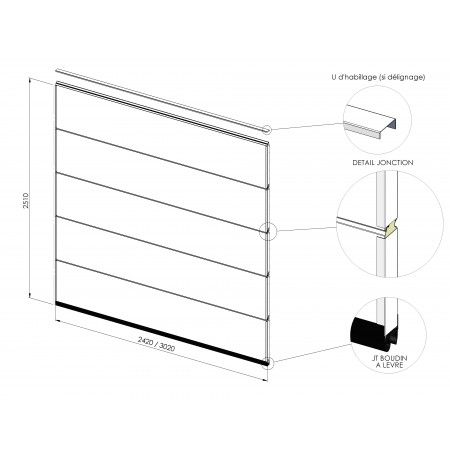 Lot von 5 PolyGRAIN Platten OHNE RAINURE für vollständigen Austausch der Schürze