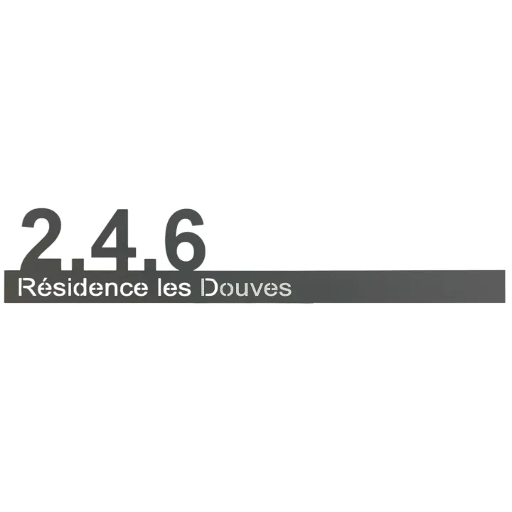 Plaque adresse design personnalisée