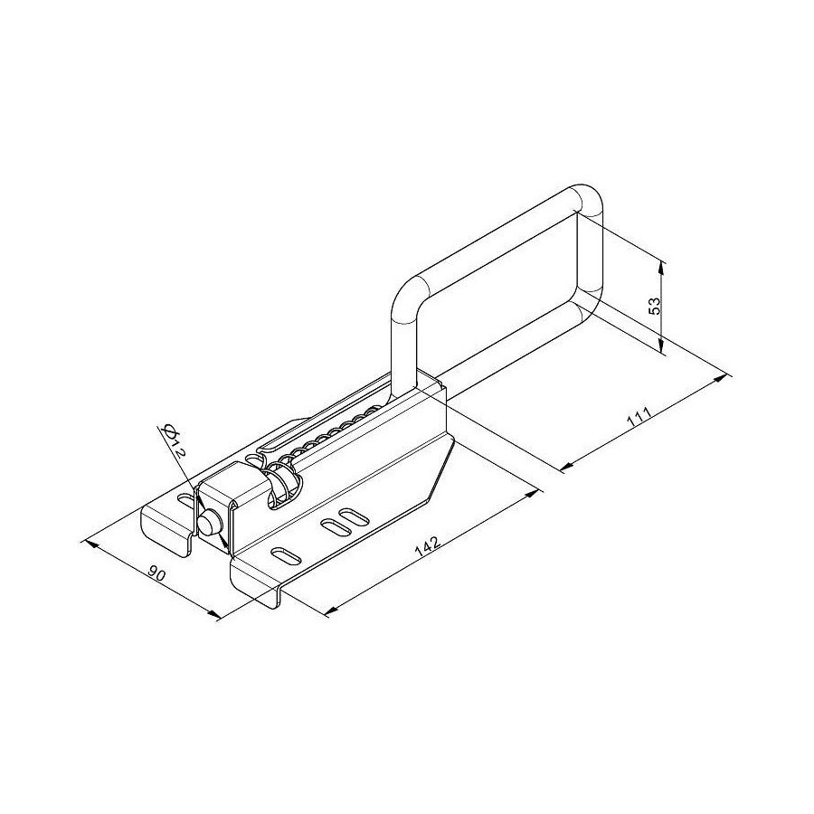 Verrou porte de garage Réf. MPM667501 - Servistores Sud