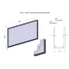 Glass block for Rectangular Porthole