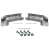 End Pieces Curved Aluminium for straight rail (pair)