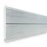 Velocia sectional door - Groove / Woodgrain - White - Motorized