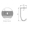 Straight guide rail Length 2,00m (the unit)
