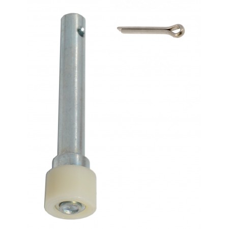 Bottom guide roller for a side sliding sectional door