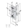 Lock case Wicket door 1 point door EURONORM CT
