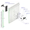 Kit serrure pour sectionnelle WAYNE DALTON iso20