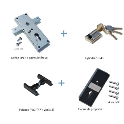 Serrure pour porte sectionnelle Wayne Dalton Iso20