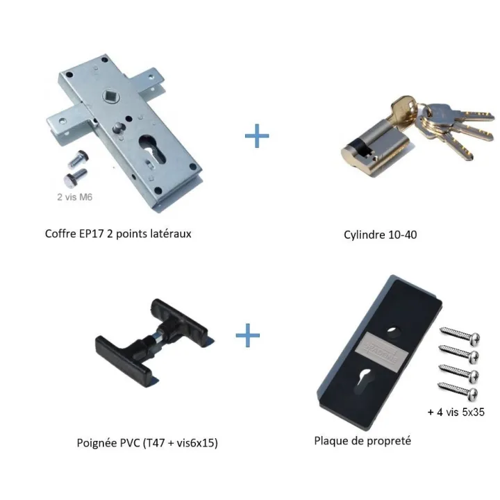 Serrure pour porte sectionnelle Wayne Dalton Iso20