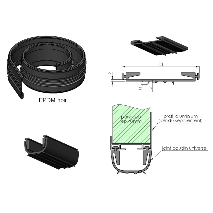 Joint Boudin EPDM