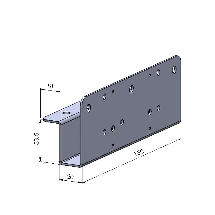 Support basculeur de déverrouillage sur porte métallique / plaque arrimage moteur