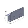 Support basculeur de déverrouillage sur porte métallique / plaque arrimage moteur