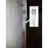 Tilt Spring Hook with 3 holes (German door) (pair)