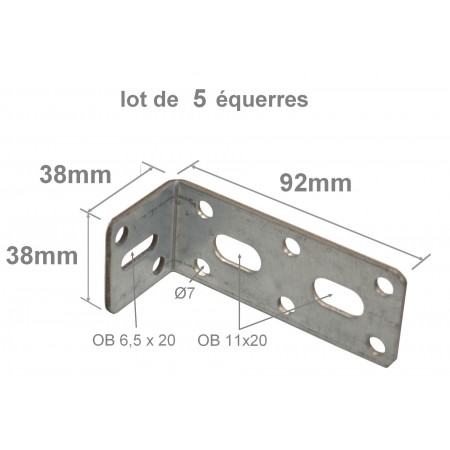 Patte d'ancrage 92x38