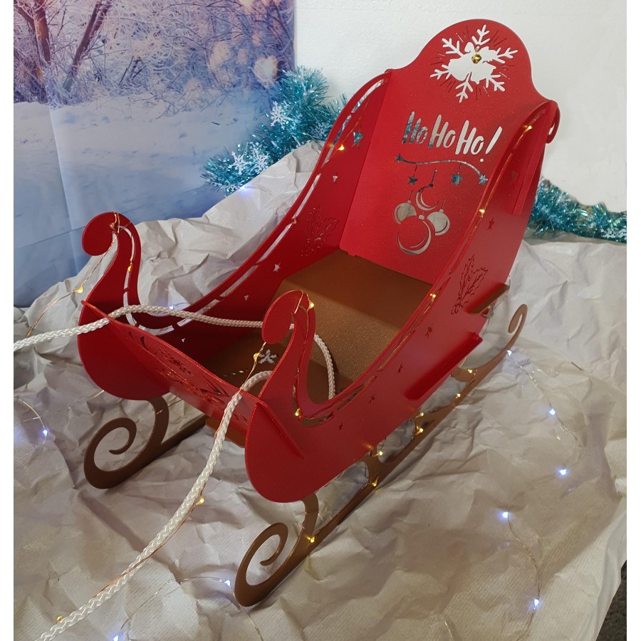 Traineau de Noel avec rennes AxoneSpadone
