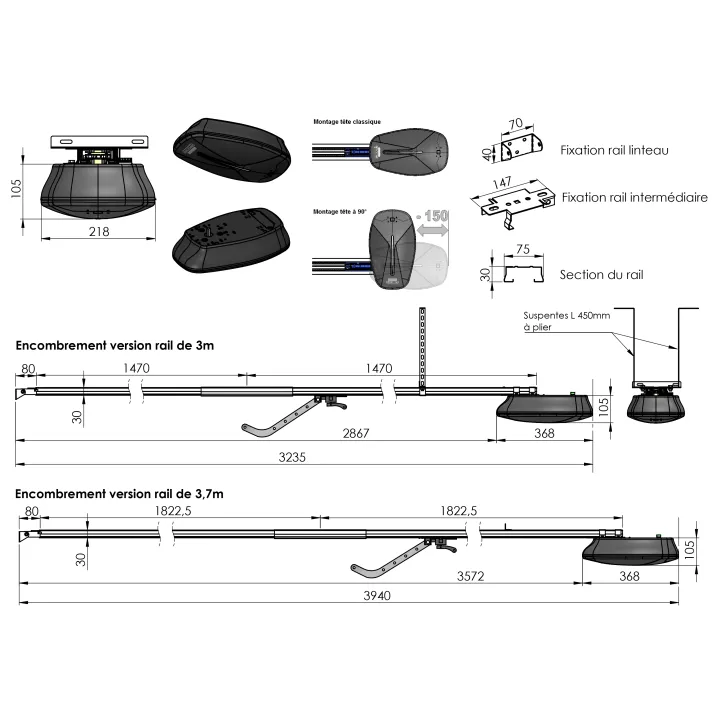 Motorisation ONE X pour porte de garage