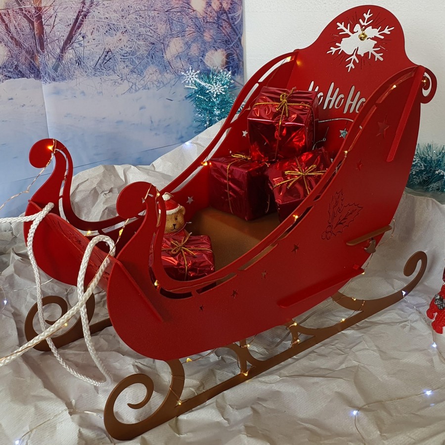 Traineau - Décoration de Noël en acier