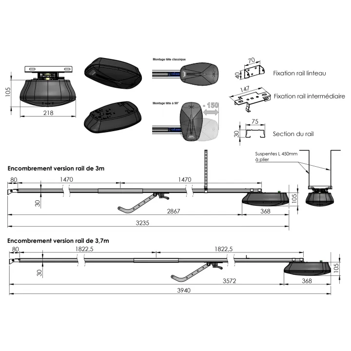 Motorisation ONE X pour porte de garage